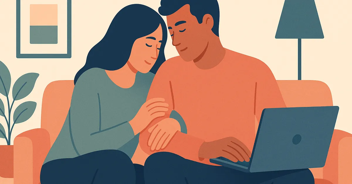 Illustration of Can Attachment Styles Change Over Time? — Balance Together relationship coaching for couples and partners
