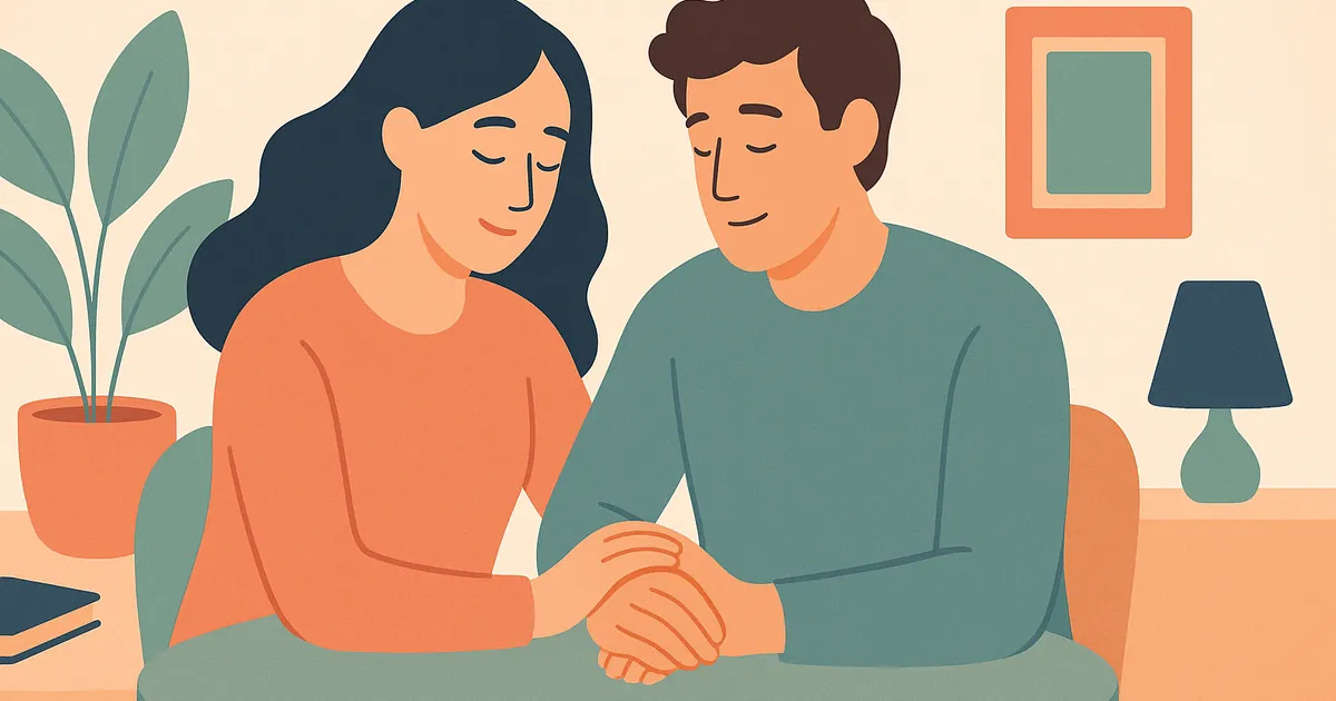 Illustration of Can Attachment Styles Change in Adulthood? — Balance Together relationship coaching for couples and partners