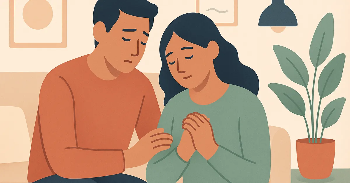 Illustration of Apology Prompts for Couples: How to Say Sorry and Truly Mean It — Balance Together relationship coaching for couples and partners