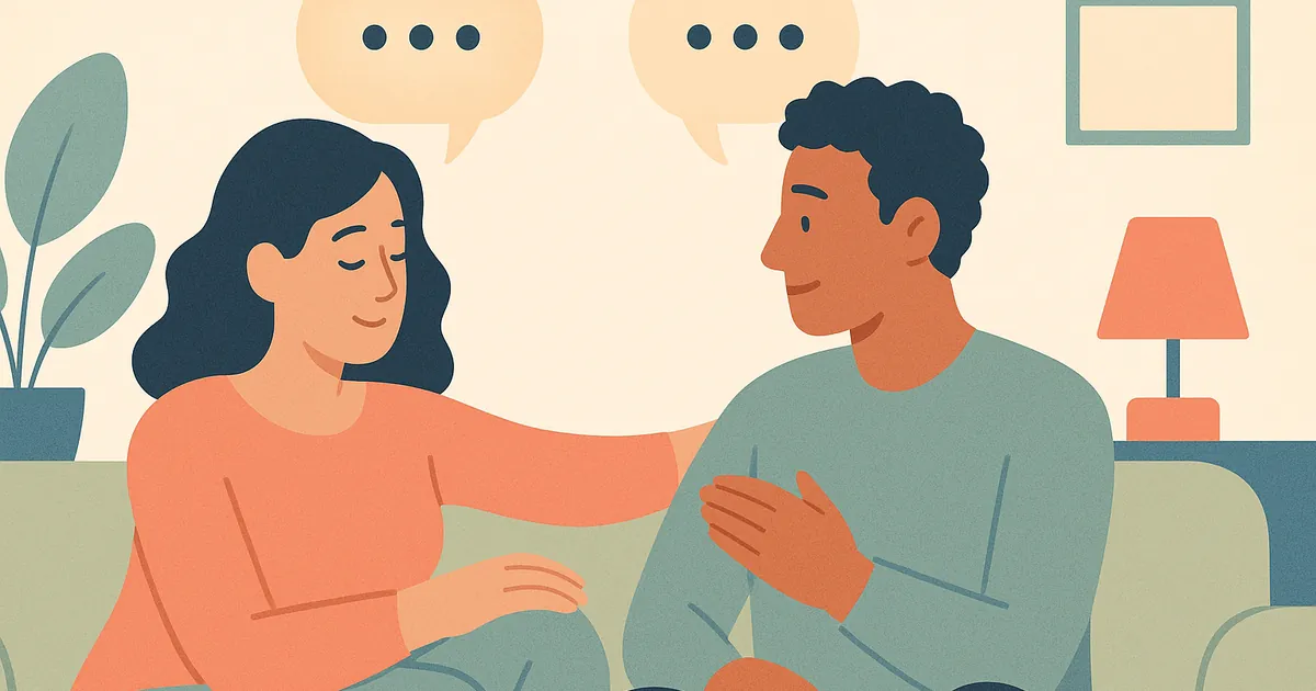 Illustration of Communication Mistakes Couples Make — Balance Together relationship coaching for couples and partners