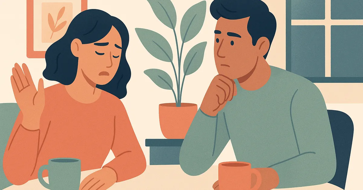 Illustration of How to Have Difficult Conversations With Your Partner — Balance Together relationship coaching for couples and partners