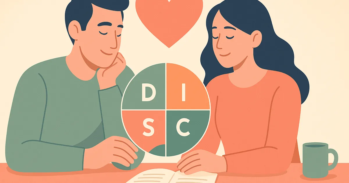 Illustration of How to Use DISC for Better Relationship Conversations — Balance Together relationship coaching for couples and partners