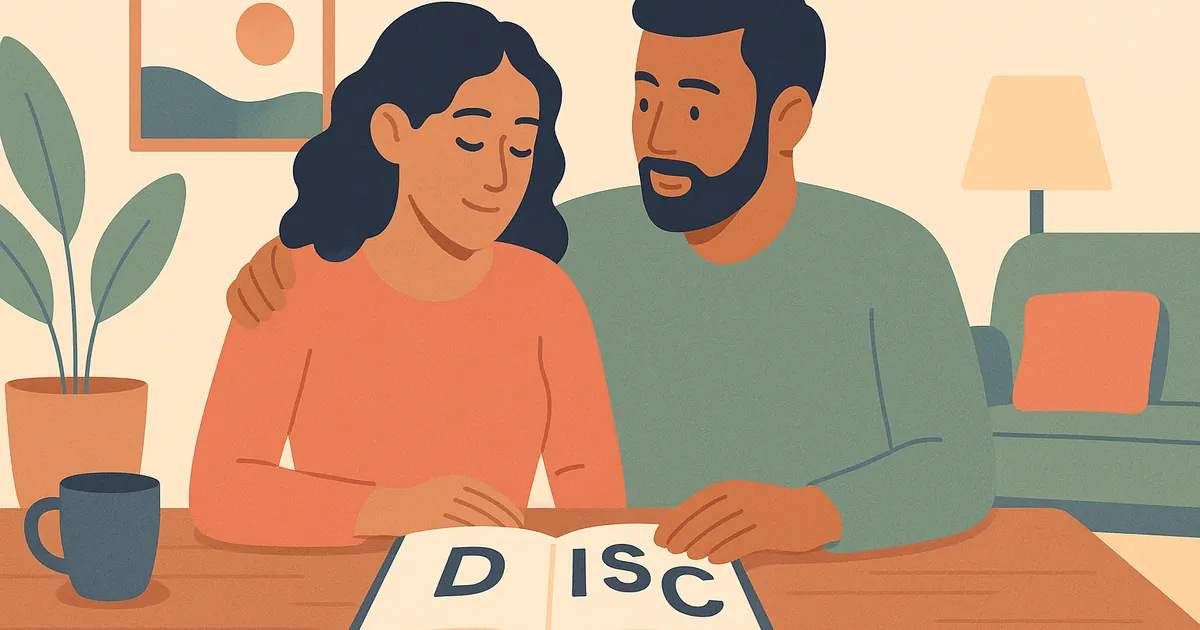 Illustration of D vs I vs S vs C in Relationships — Balance Together relationship coaching for couples and partners