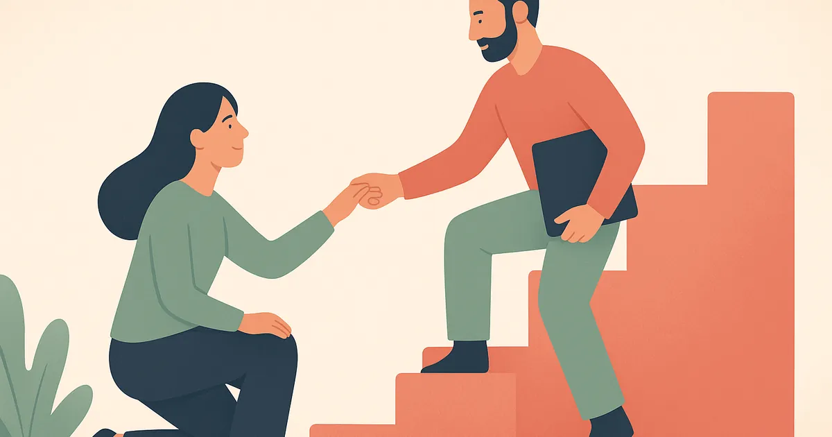 Illustration of How to Rebuild Trust in a Relationship (Step by Step) — Balance Together relationship coaching for couples and partners