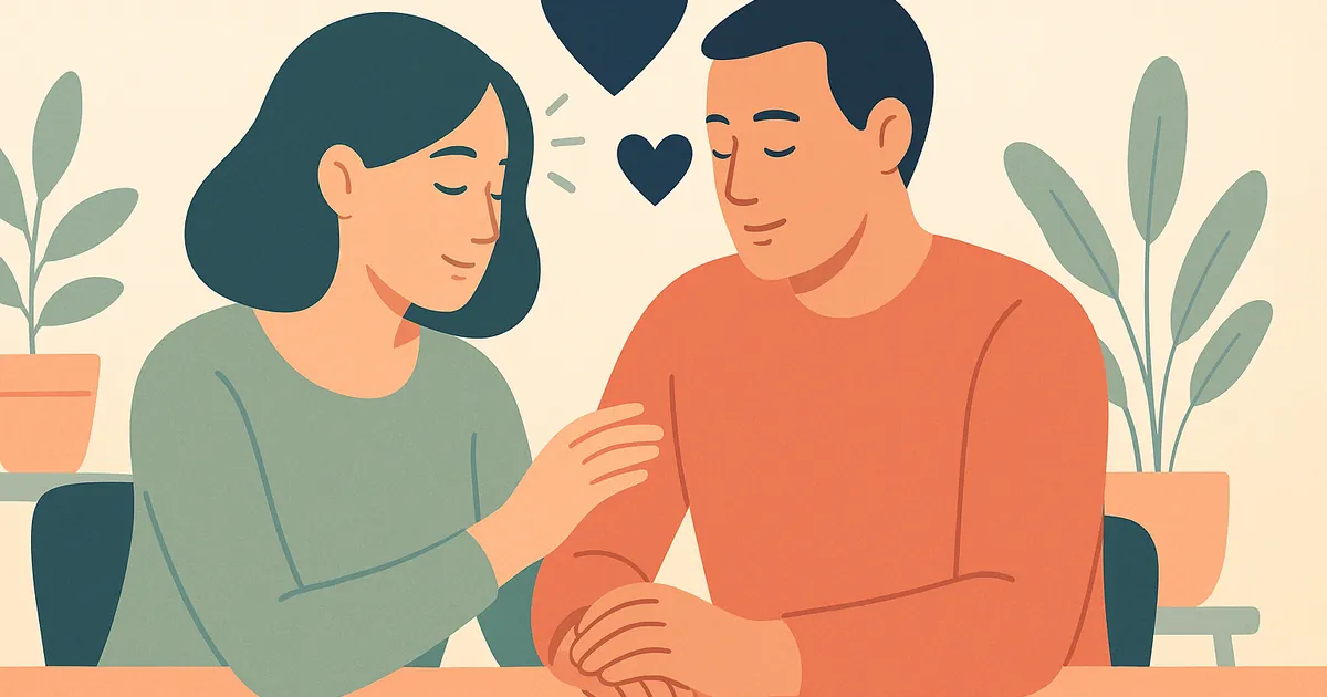 Illustration of Love Languages Compatibility Between Partners — Balance Together relationship coaching for couples and partners