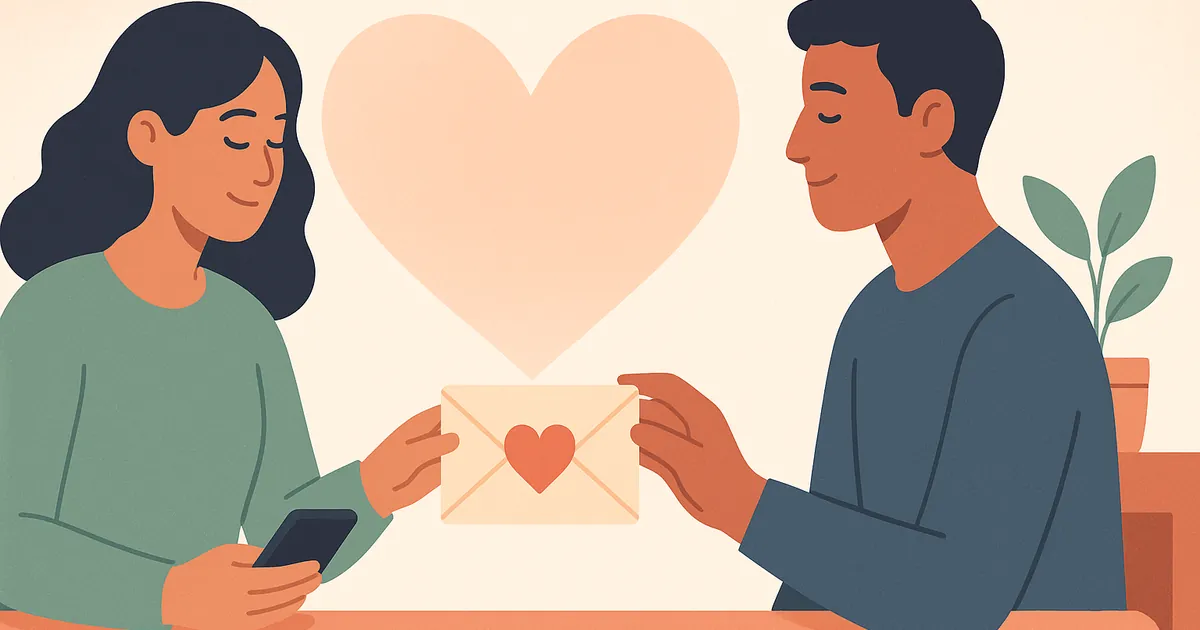 Illustration of Love Languages in Long-Distance Relationships — Balance Together relationship coaching for couples and partners