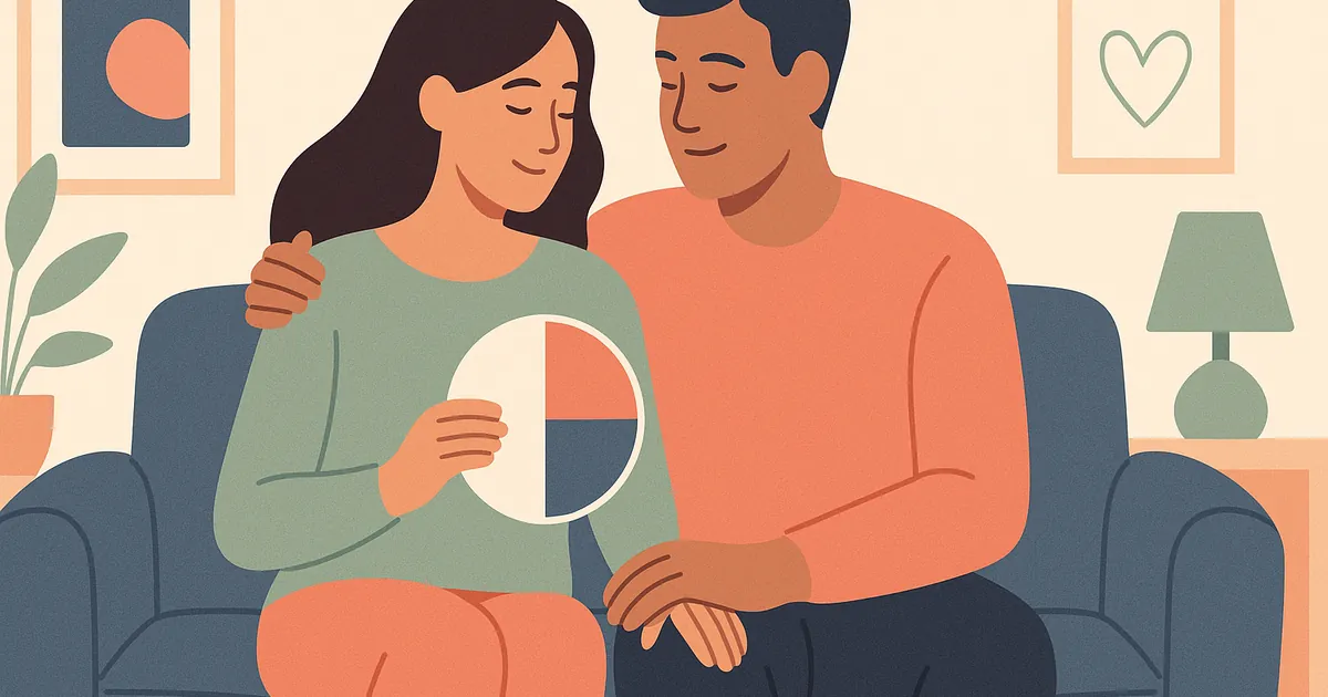 Illustration of MBTI in Relationships: How Personality Types Affect Couples — Balance Together relationship coaching for couples and partners