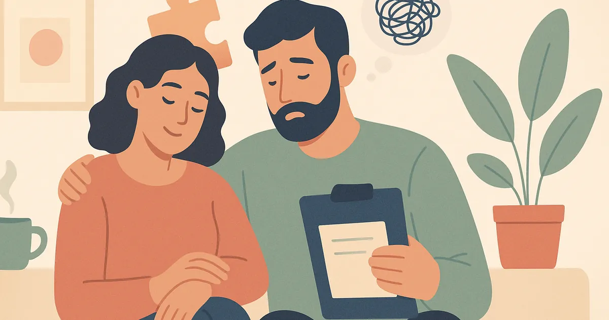 Illustration of Mental Load and ADHD in Relationships — Balance Together relationship coaching for couples and partners
