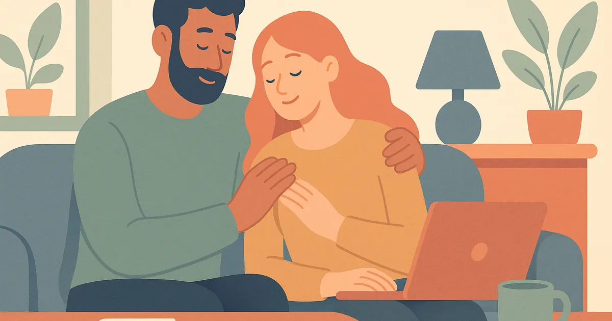 Illustration of The Cognitive Load of Parenting: Understanding and Managing Daily Pressures — Balance Together relationship coaching for couples and partners