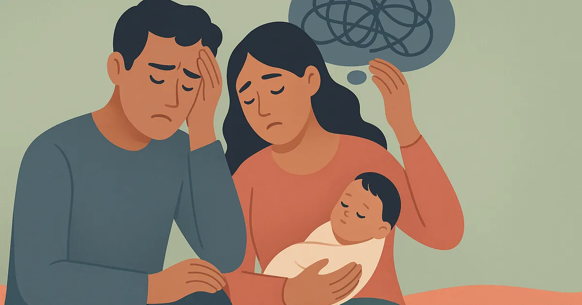 Illustration of Mental Load After Having Kids — Balance Together relationship coaching for couples and partners