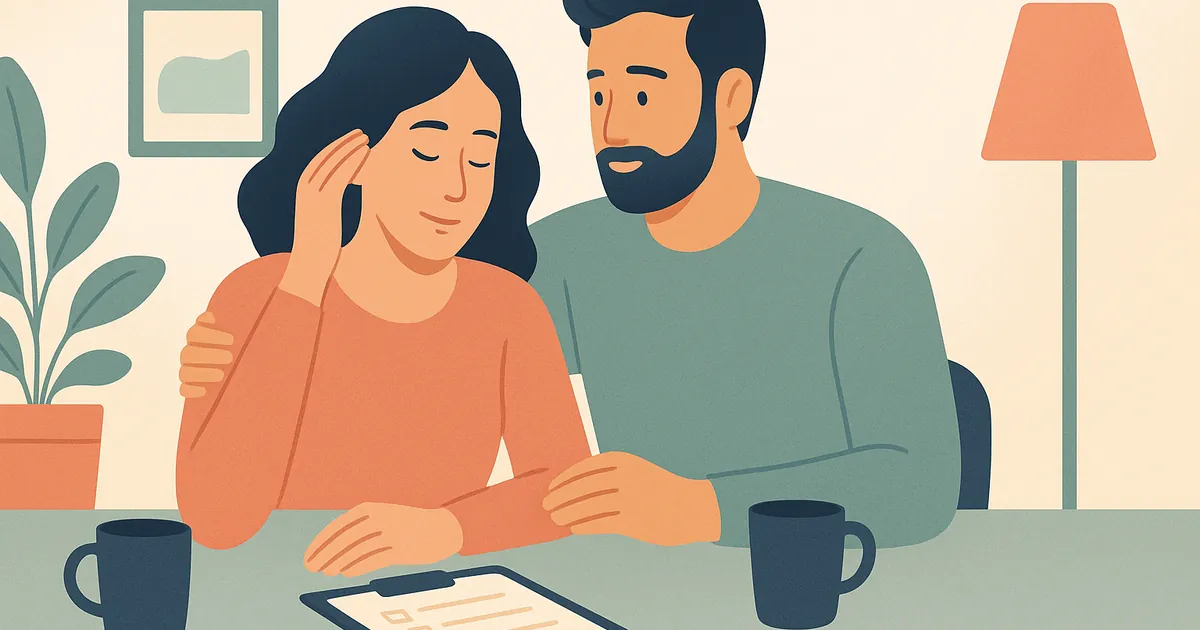 Illustration of Signs You Carry Too Much Mental Load — Balance Together relationship coaching for couples and partners