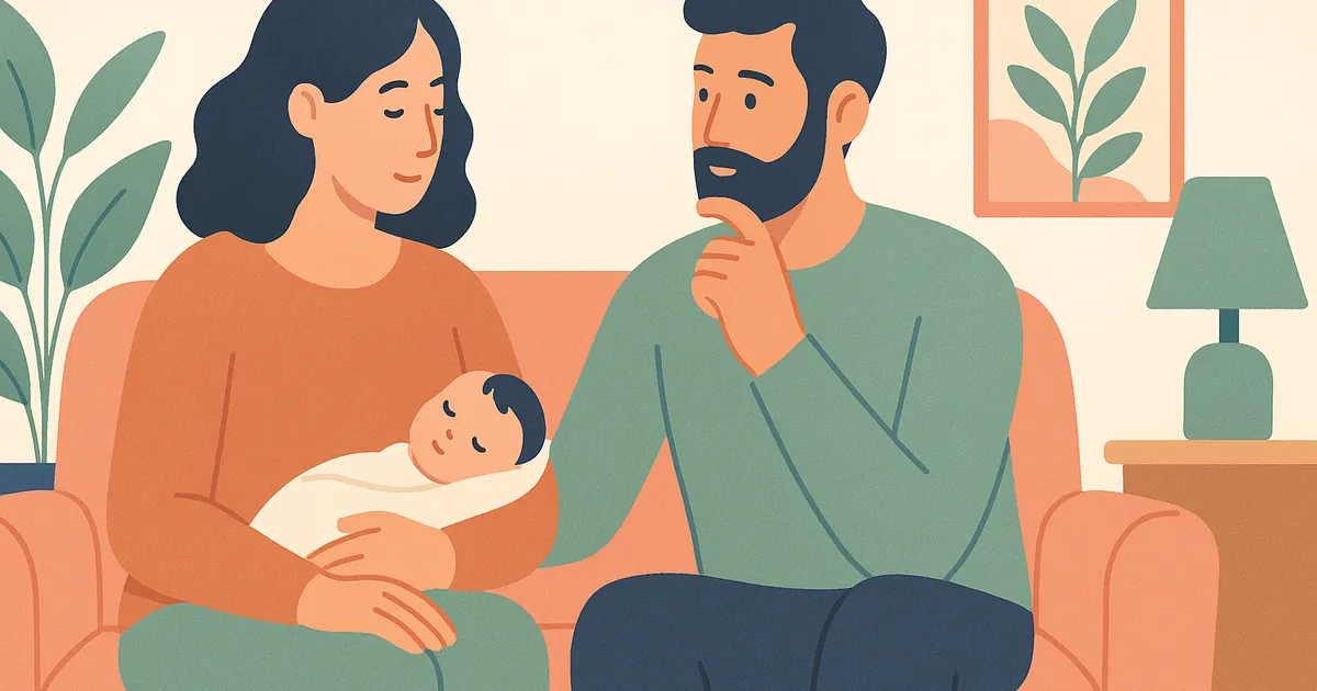 Illustration of Questions Couples Should Ask After Having Kids — Balance Together relationship coaching for couples and partners