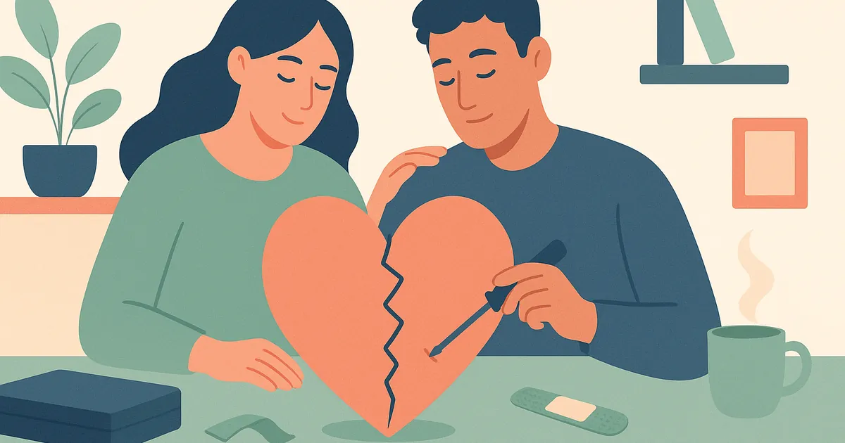 Illustration of Repair Attempts in Relationships — Balance Together relationship coaching for couples and partners