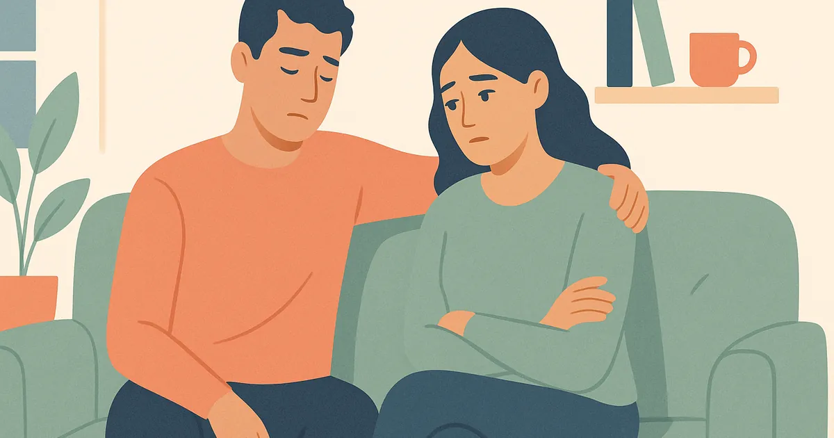 Illustration of Signs of Emotional Disconnection in Couples — Balance Together relationship coaching for couples and partners