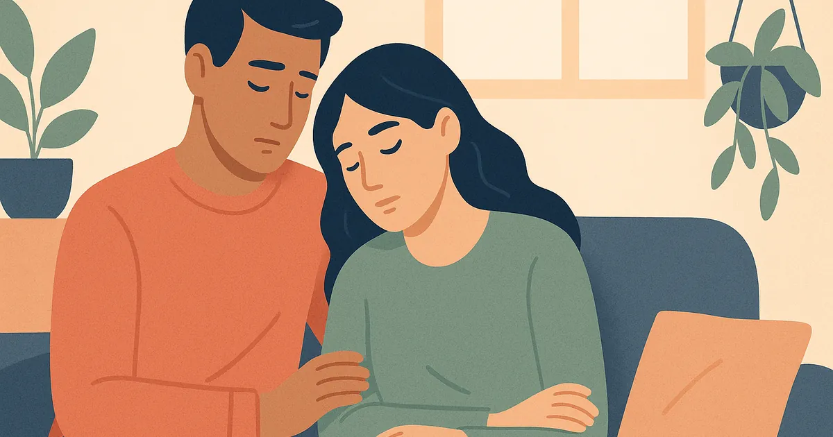 Illustration of Signs of Emotional Distance in a Relationship (And What to Do) — Balance Together relationship coaching for couples and partners