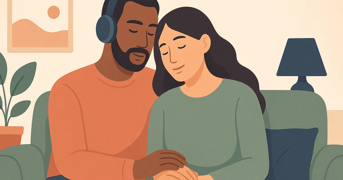 Illustration of The Science of Listening in Relationships — Balance Together relationship coaching for couples and partners