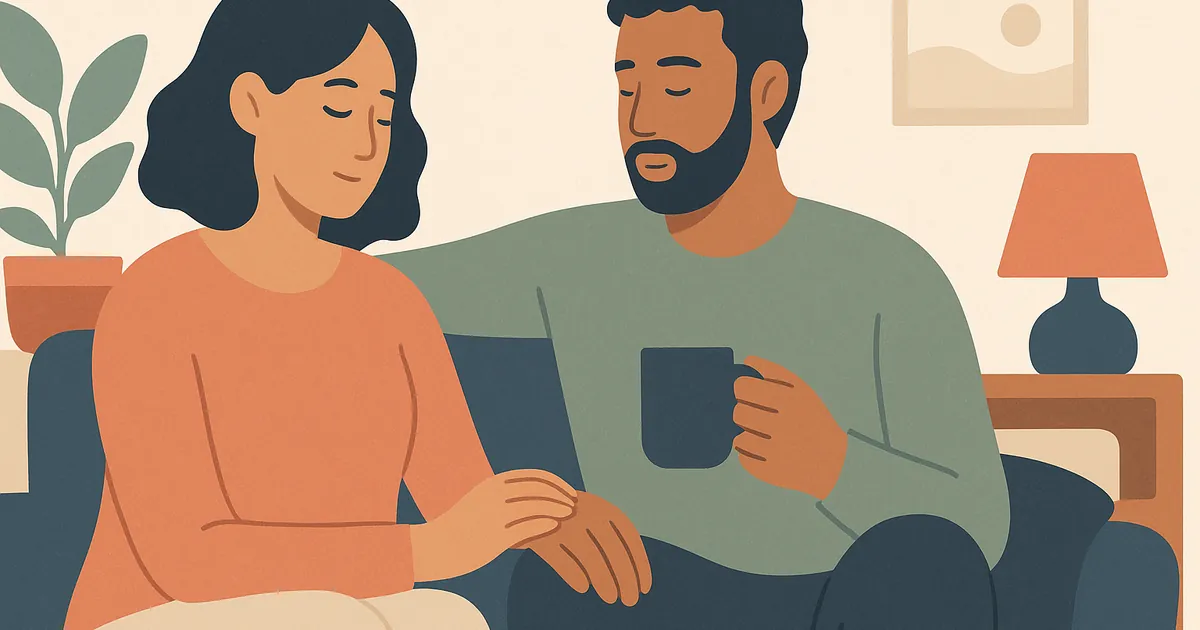 Illustration of Why Couples Stop Talking — Balance Together relationship coaching for couples and partners